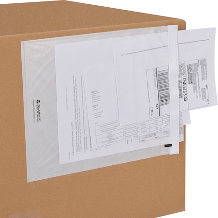 Global Industrial Packing List Envelopes, 12L x 9-1/2W, Clear, 500PK 354713